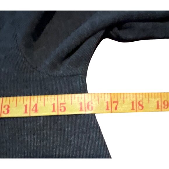 MNG Mango Grey Turtleneck Mock Neck A-Line Open Hem Ribbed Dress Size 9-10 - Picture 2 of 6